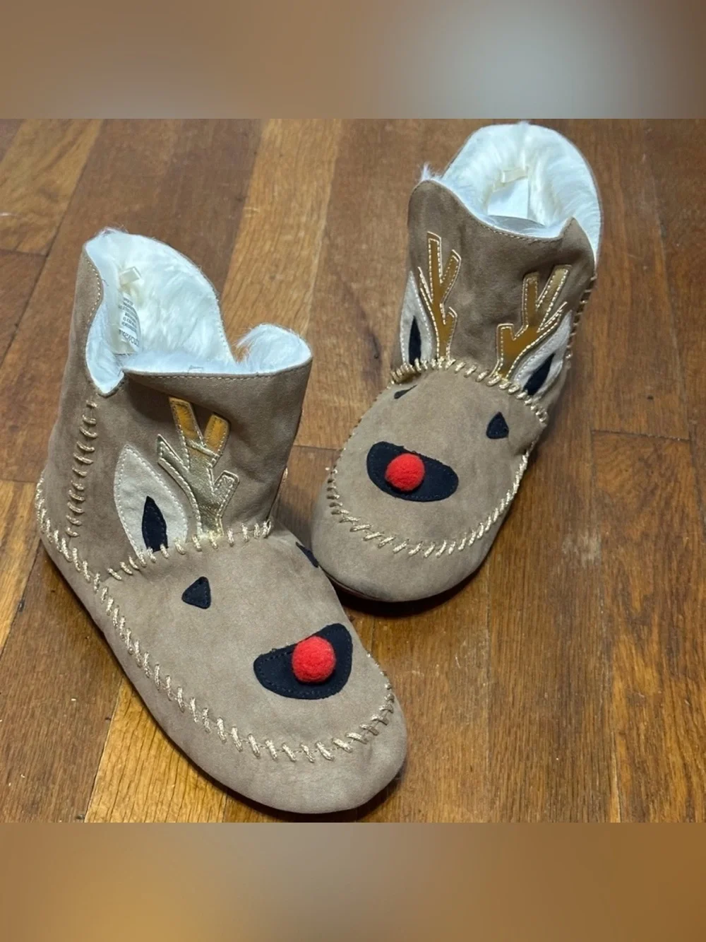 Build A Bear Workshop Teddy Bear Character Girls Kids House Slippers Shoes L 4 5